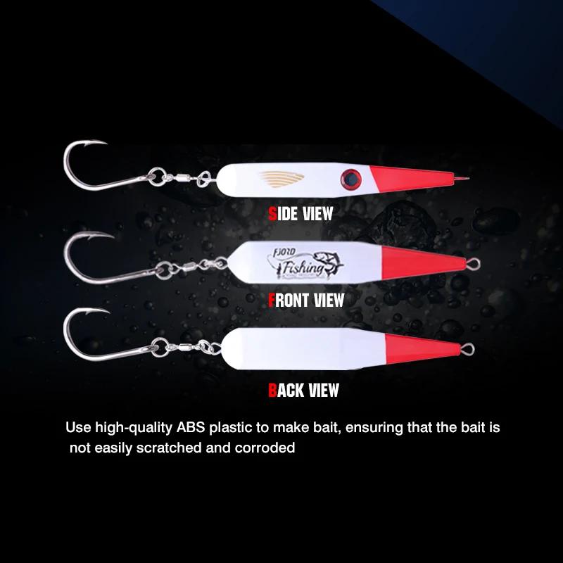 FJORD crayon appât 42g 55g 84g aiguille nez Surface bouchon pêche à la traîne dur nuit lueur eau sal