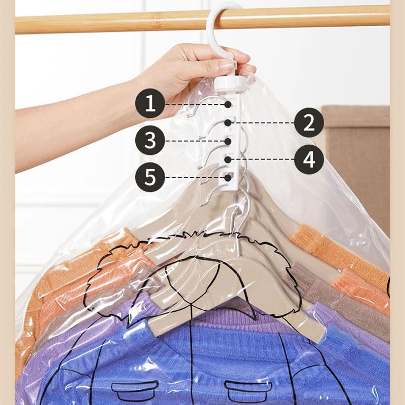 Sac de rangement sous vide suspendu, sacs de rangement scellés pour vêtements pour costumes, manteau