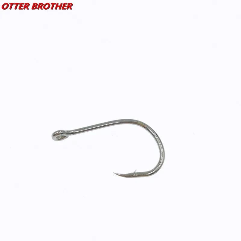 Hameçon de pêche en acier au carbone, lot de 30 pièces, taille 3-12 #