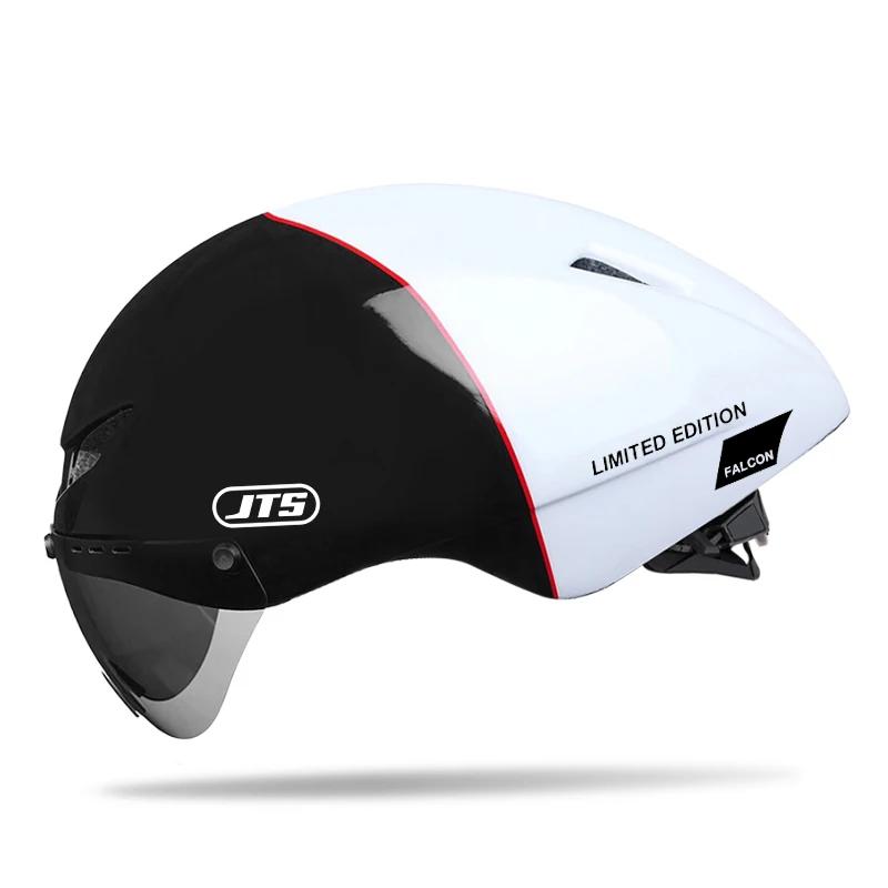 JTS casque de vélo avec lunettes, casque de cyclisme Tricycle, vélo de route, vélo de course homme e