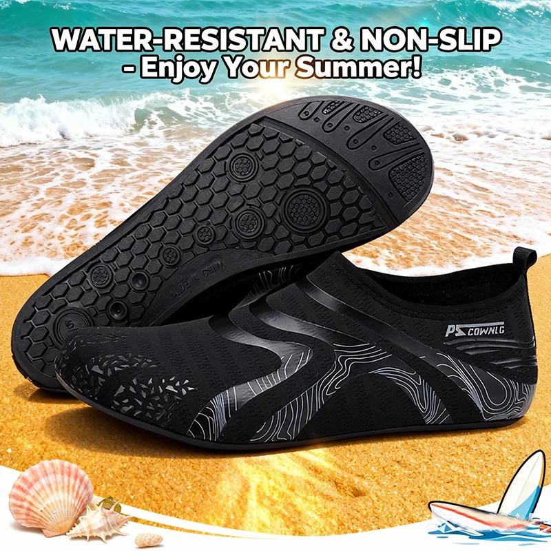 Chaussures aquatiques pour femmes et hommes, chaussettes aquatiques pieds nus pour le yoga, l'intéri