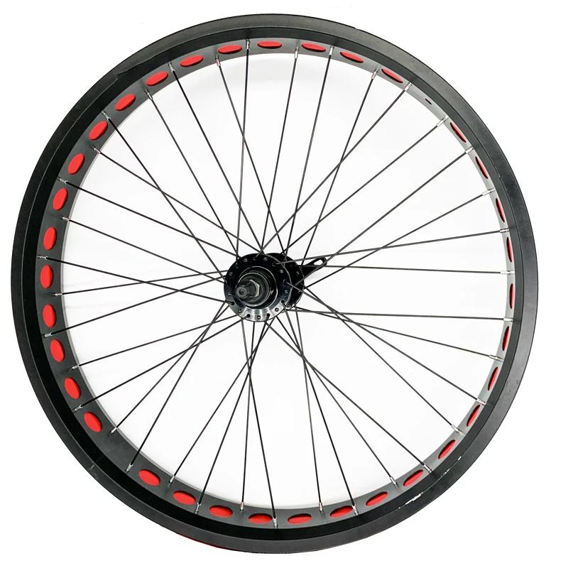 TAOZIK-Moyeu de roue de vélo en alliage d'aluminium chromé, 26mm, 20mm, 190mm, 135mm, 36H, 4 rouleme