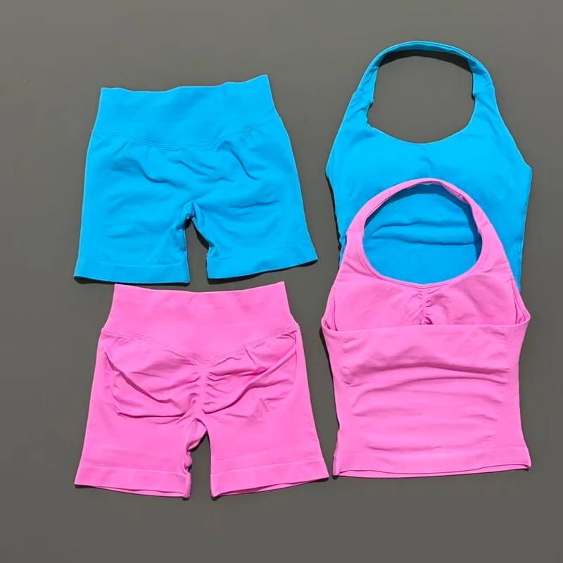 HISTELLO – ensemble 2 pièces pour femmes, haut à bretelles, soutien-gorge et short, vêtements d'entr