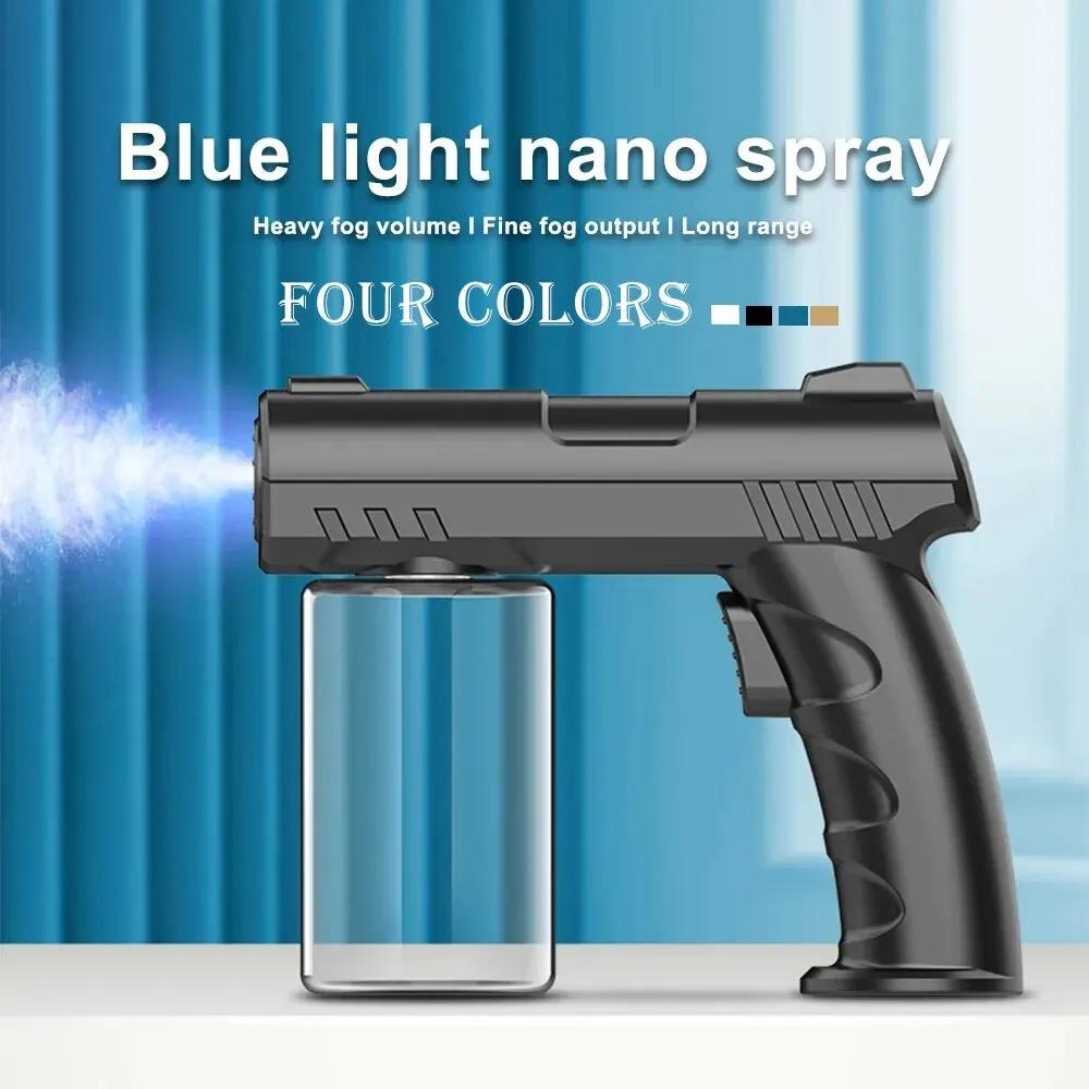 Bouteille de pulvérisation de barbier de 280ml, USB, Nano lumière bleue, vaporisateur de vapeur, bou