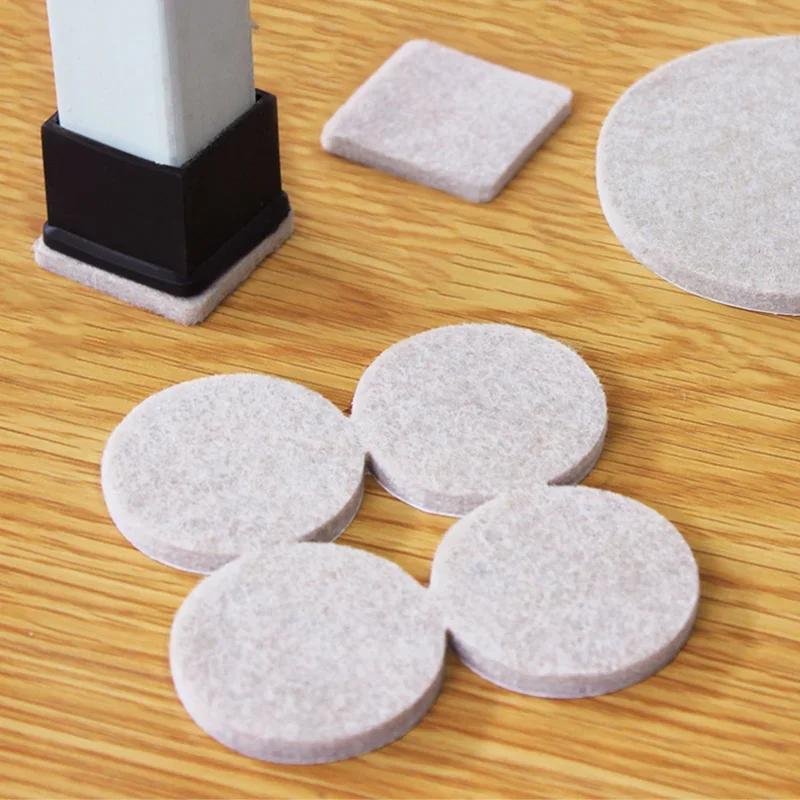 Coussinets de pieds de chaise en feutre, 20mm, 5mm d'épaisseur, tapis de protection contre les rayur