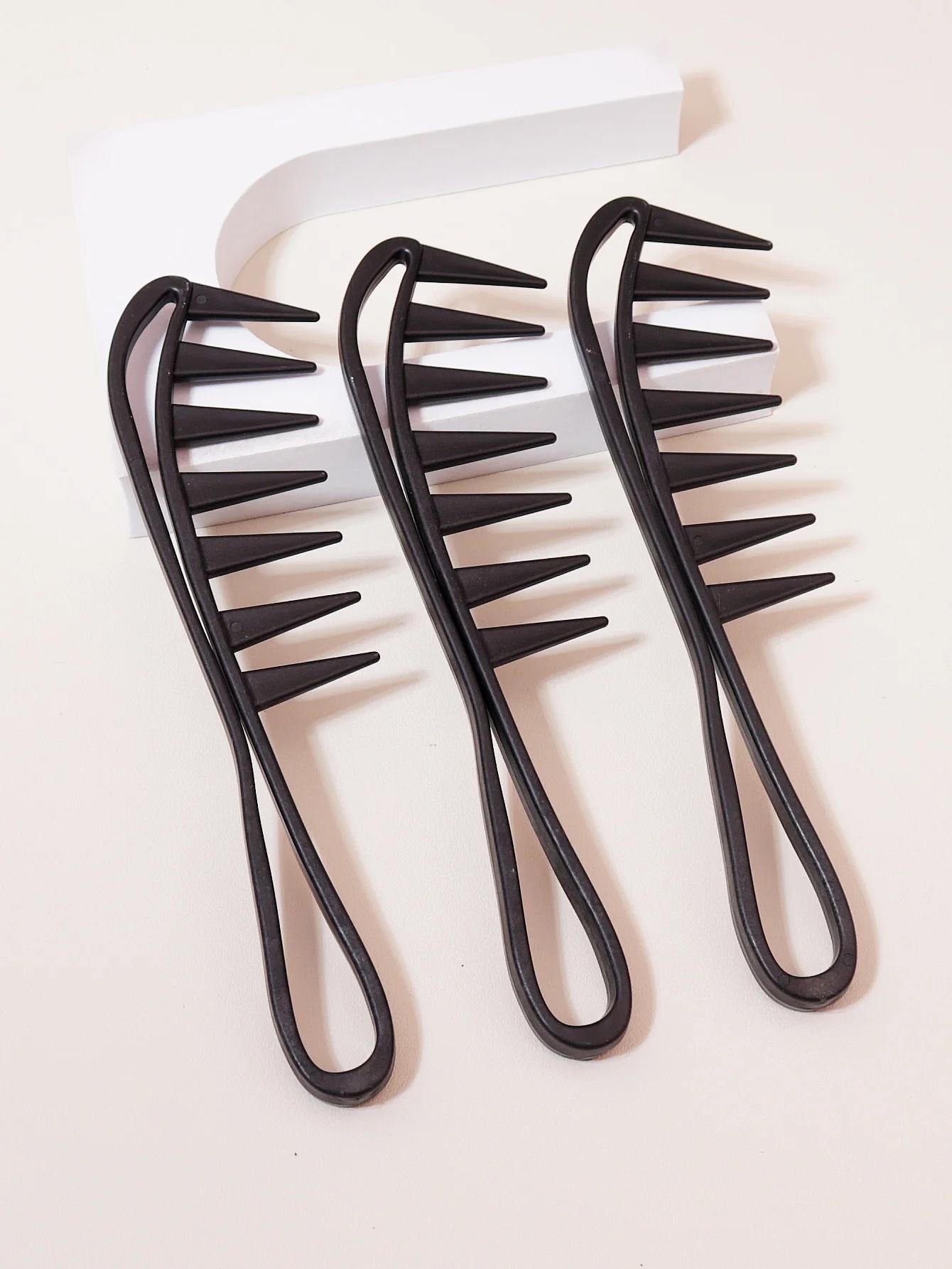Grand peigne à cheveux à dents larges, peigne d'épilation Shun, adapté aux cheveux secs et humides,