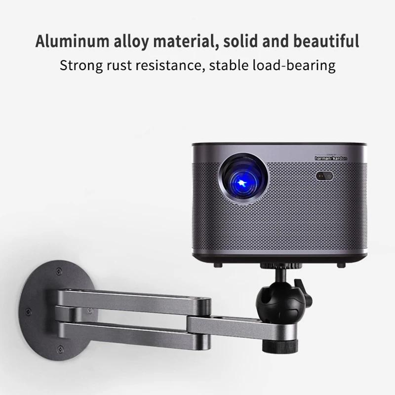 Support de montage mural pour projecteur, Support mural pliable réglable multi-angle, accessoire de