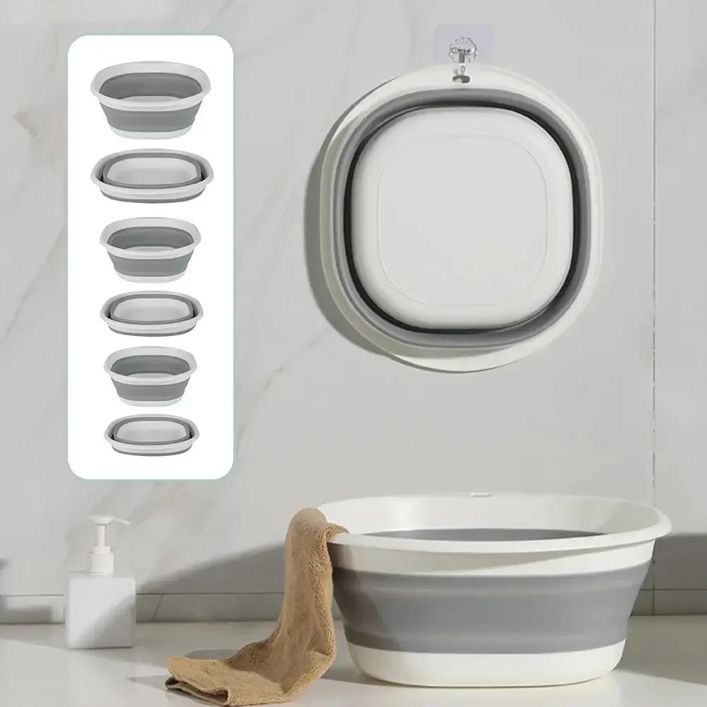 Lavabos pliants en plastique lavabos portables baignoire à linge pliante adulte bébé bassin de bain