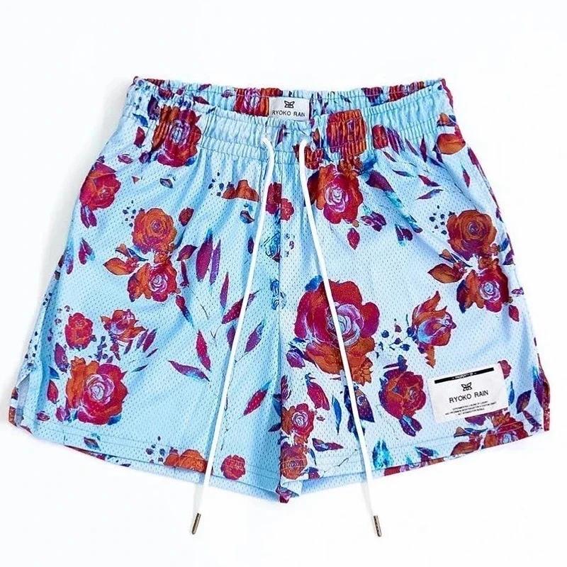 Nouveaux shorts d'été pour hommes et femmes, mode plage bord de mer, shorts de sport en maille, pant
