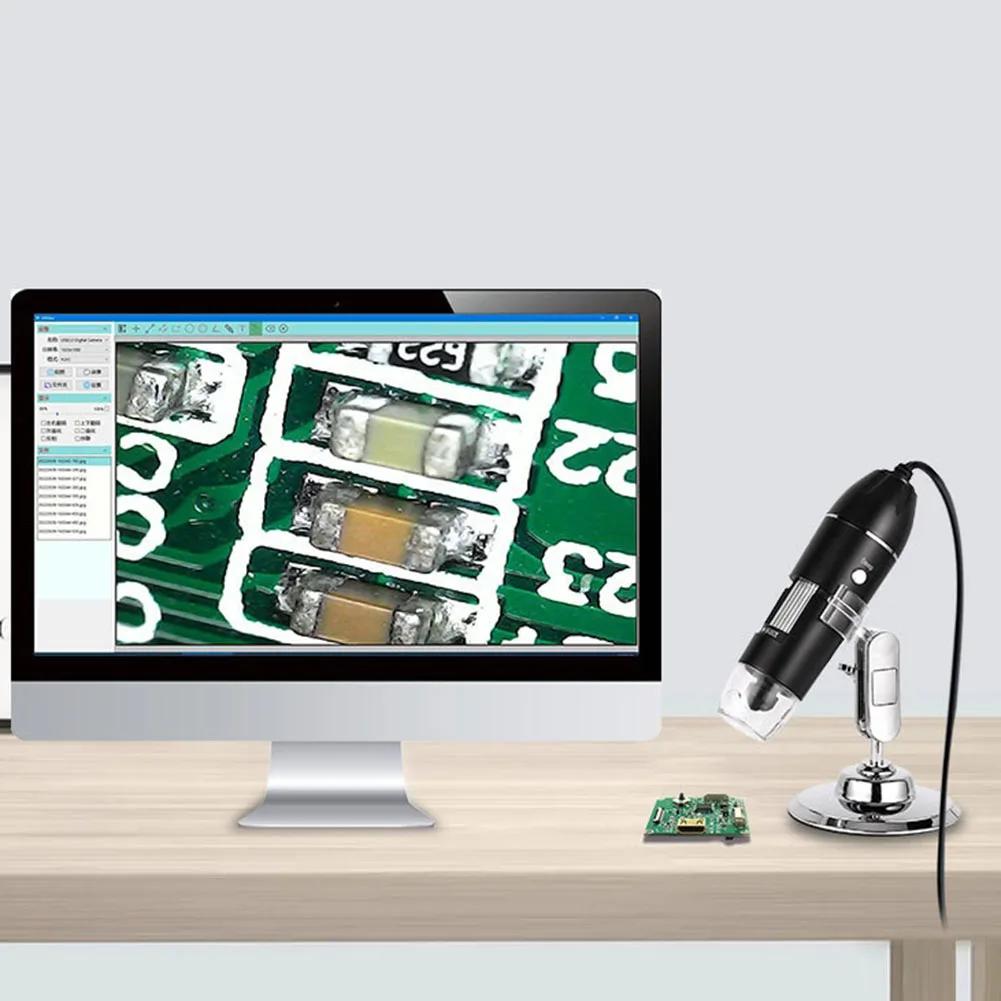 Microscope numérique caméra 1600X 3 en 1 type-c USB Microscope électronique Portable pour le soudage
