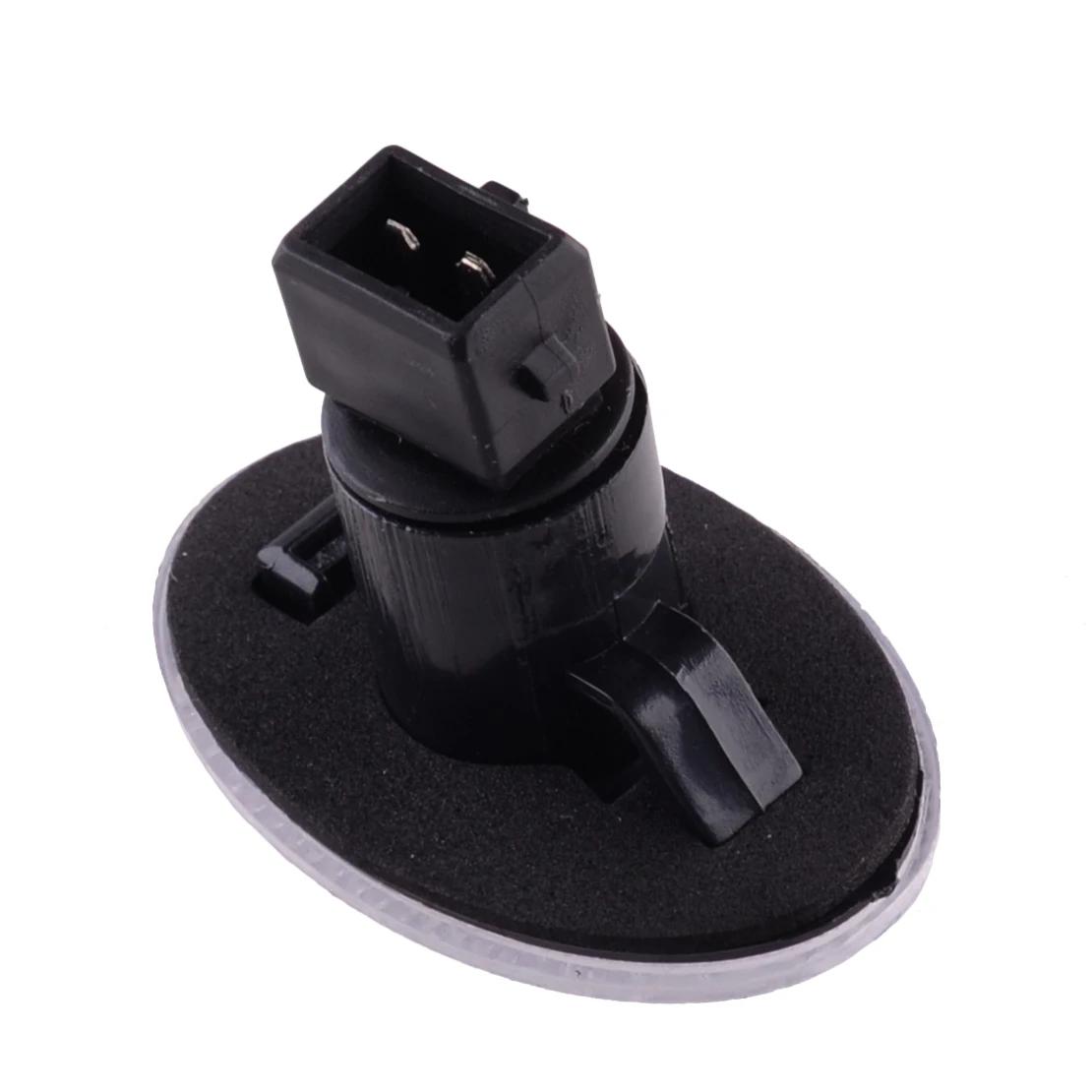 Indicateur lumineux de marqueur latéral de voiture, lentille transparente avec ampoules LED, 2 broch