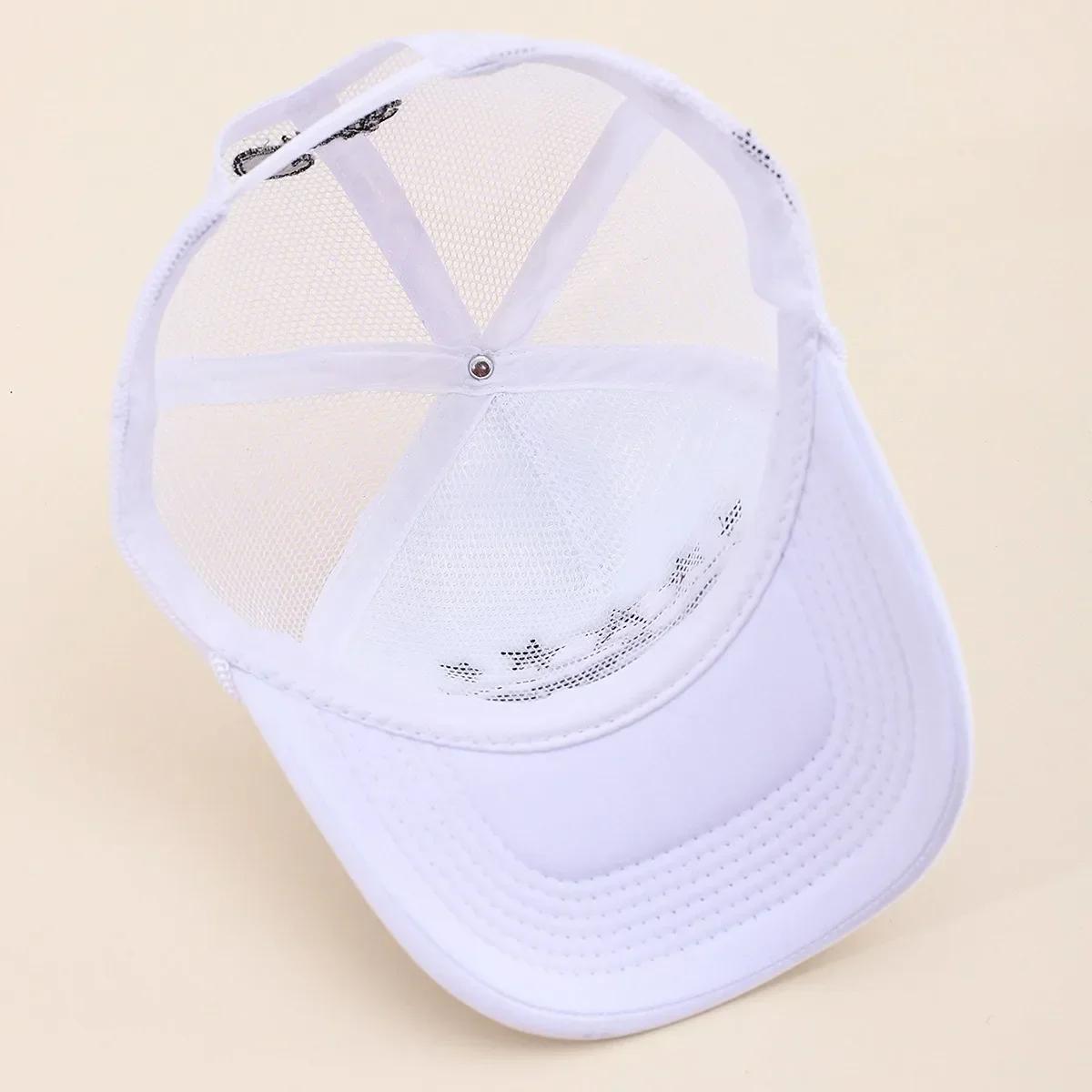 Casquette unisexe pour hommes et femmes, filet de Baseball brodé pentagramme, chapeaux décontractés