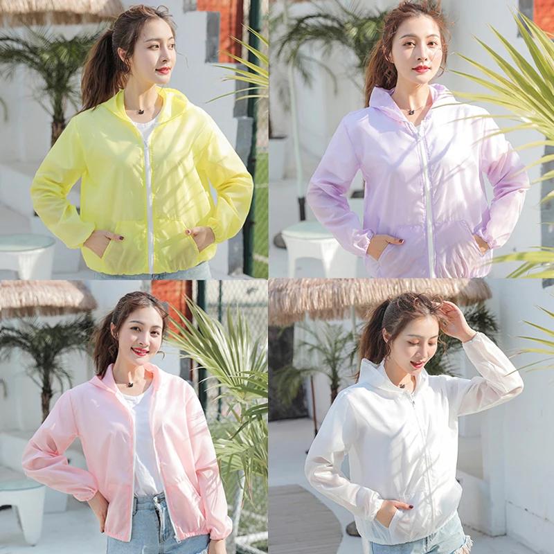 Veste de protection solaire pour femme, manteau anti-UV, coupe-vent de sport à séchage rapide, chemi