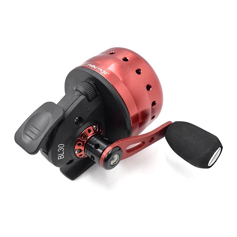 Moulinet de pêche à fronde, roue à main rotative 4 + 1BB 3.6:1, moulinet fermé avec ligne, roue de c