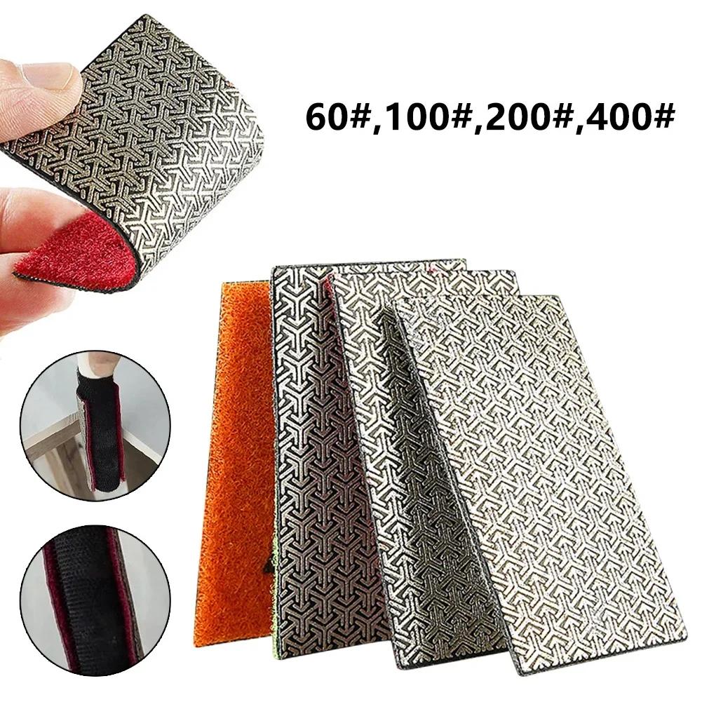 Tampons de polissage à main en diamant, grain 60 à 400, bloc de meulage abrasif pour carrelage, disq