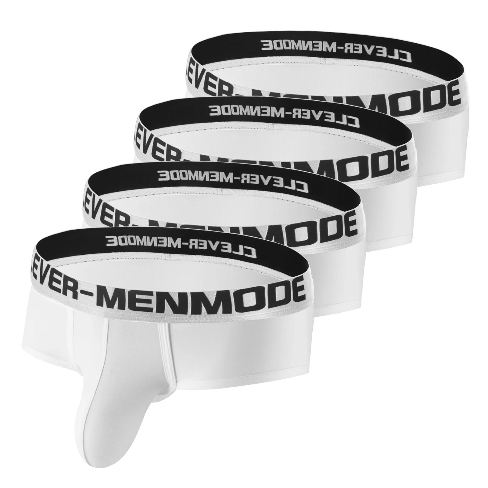 Pack de 4 boxeurs de Sport pour hommes, sous-vêtements athlétiques, poche bombée, sous-vêtements d'e