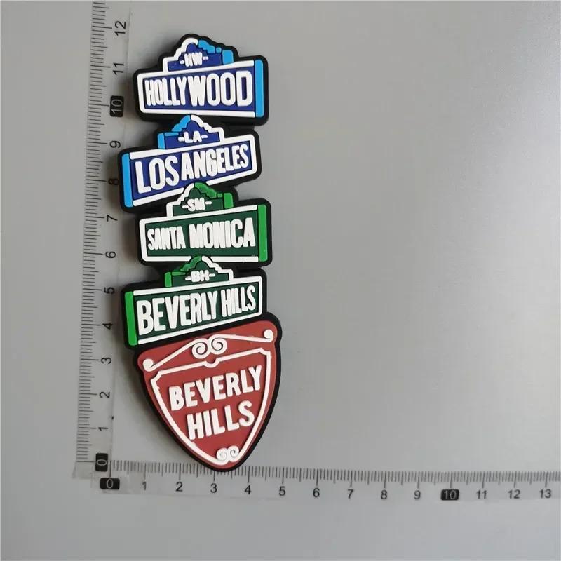 Aimants de réfrigérateur en PVC souple pour la décoration intérieure, souvenir de tourisme, autocoll