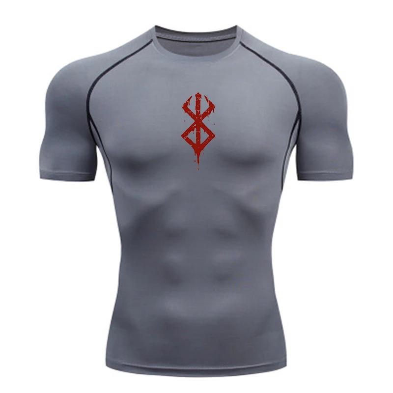 Haut sport été homme séchage rapide - Chemise compression manches courtes - Fitness course à pied