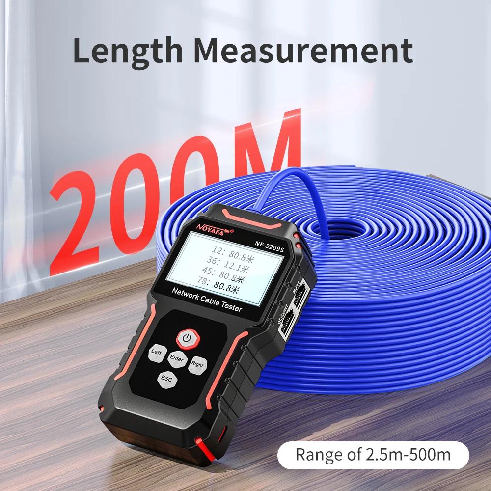 NOYAFA NF-8209S traqueur de câble réseau testeur de mesure Lan outils réseau affichage LCD mesure lo
