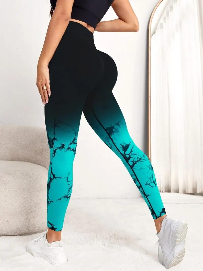 Leggings de yoga sans couture push-up femme - Taille haute pour fitness, gym et course à pied