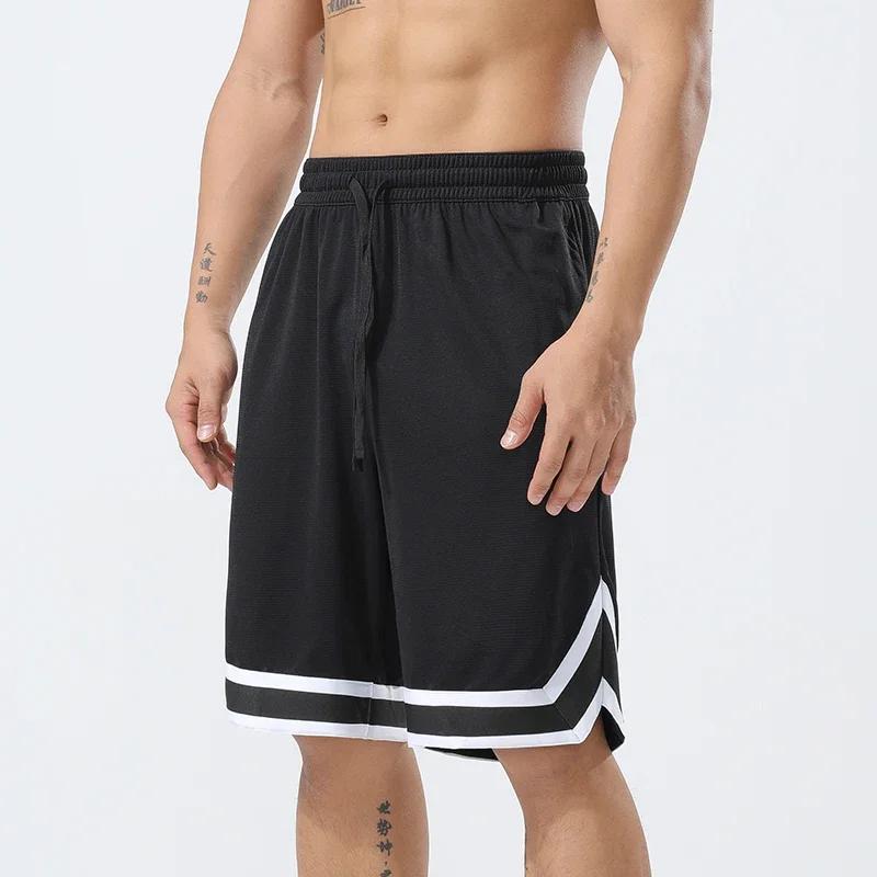 Short basket football homme respirant séchage rapide - Pantalon course extérieur poche zippée