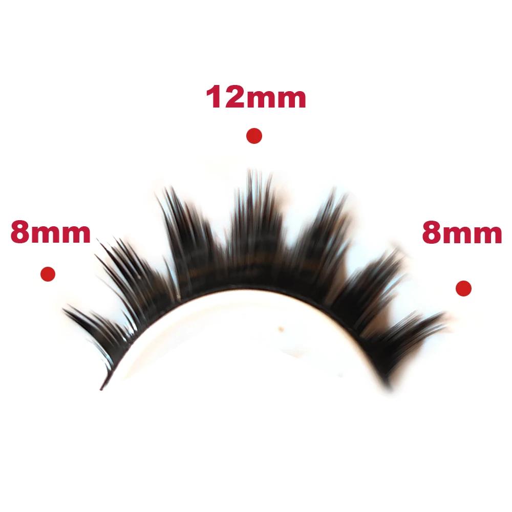 Faux cils de vison longs faits à la main, cils d'apparence spectaculaire, outils cosmétiques, maquil