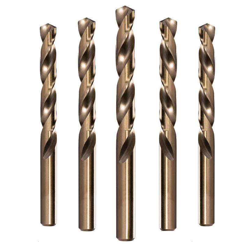 Foret hélicoïdal en Cobalt M35 de 0.6mm-25mm, forage métallique en acier rapide pour acier inoxydabl