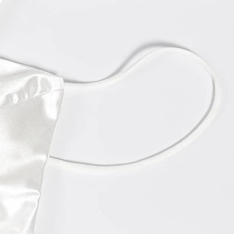 Haut court en Satin Sexy pour femmes, Bralette sans fil, Crochet, bretelles Spaghetti, T-shirt court