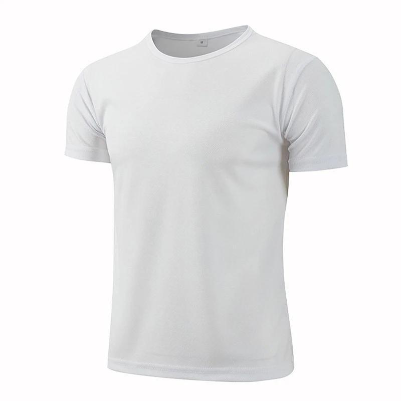 T-shirt de sport à manches courtes à séchage rapide pour hommes et femmes, maillot de gym, chemise d