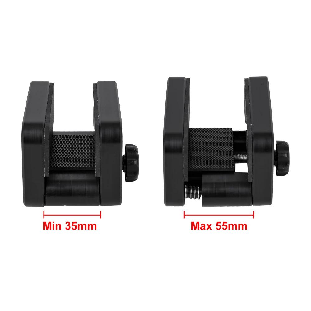 Trépied de tir de chasse, pince de tête de bâton de 65mm de large, support de pince de bipied, suppo