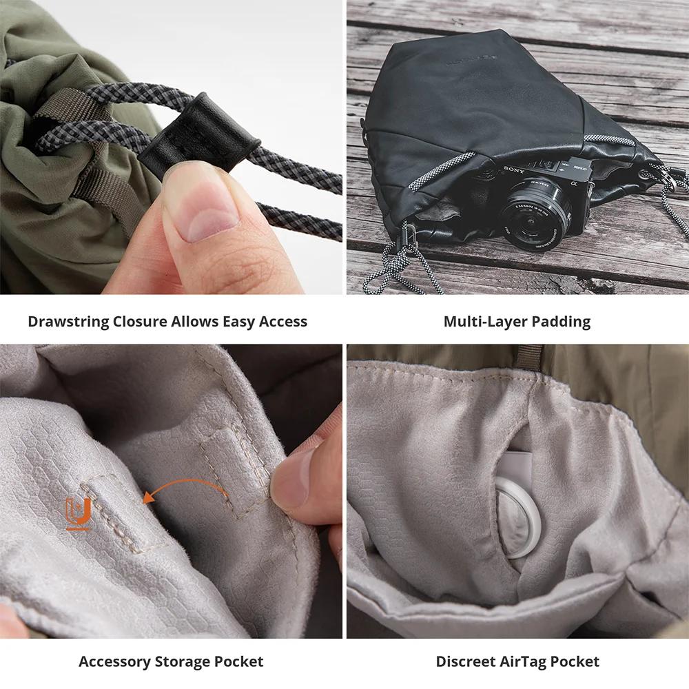 IcalYTECH-Sac de proximité pour appareil photo sans miroir OneGo, étui pour appareil photo, objectif