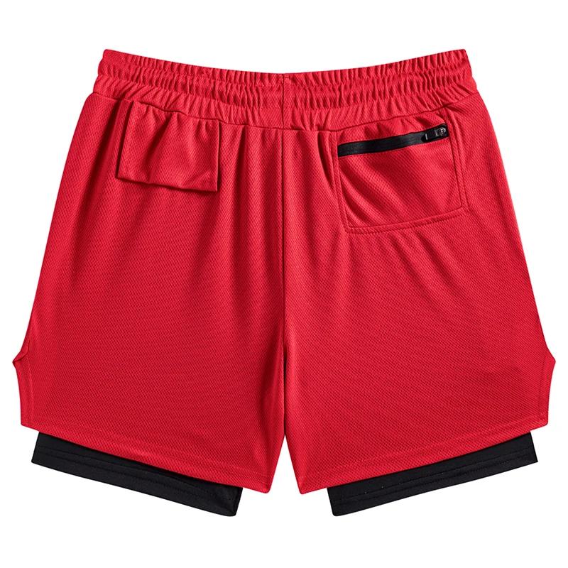 Short multi-poches pour hommes, short de sport, Fitness, décontracté, plage, entraînement, doublé, s