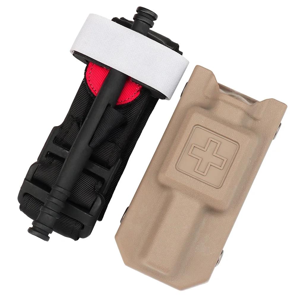 Support de garrot tactique Molle, Kit de premiers secours, sac EDC, pochette de garrot avec Clip de