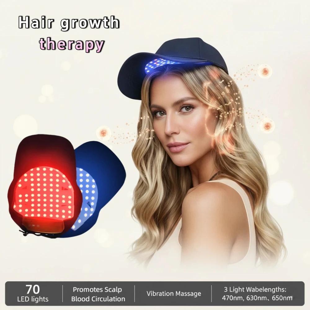 Bouchon de croissance des cheveux à lumière rouge, dispositif de thérapie Anti-perte de cheveux à in