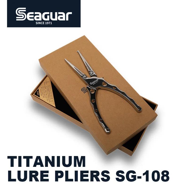 Seaguar – pince à leurre de pêche en titane, Anti-rouille, multifonctionnelle, ciseaux de ligne de p