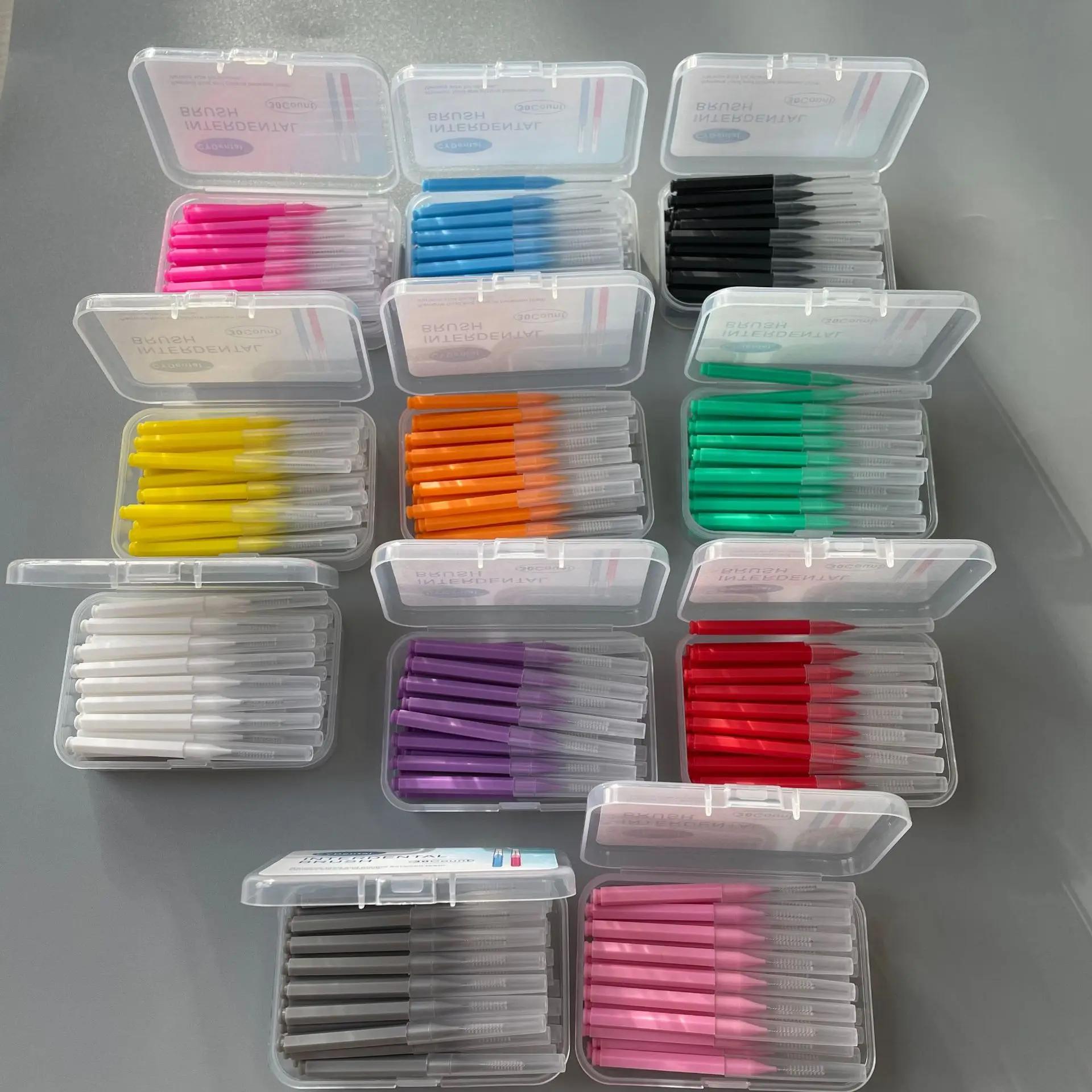 Brosses interdentaires, 30 pièces, soins de santé, blanchiment des dents, nettoyeurs interdentaires,