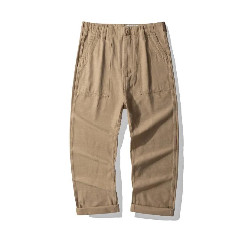 Pantalon American Vintage OG-107 pour homme, 100% coton, satiné lavé, poids lourd, pantalon de trava