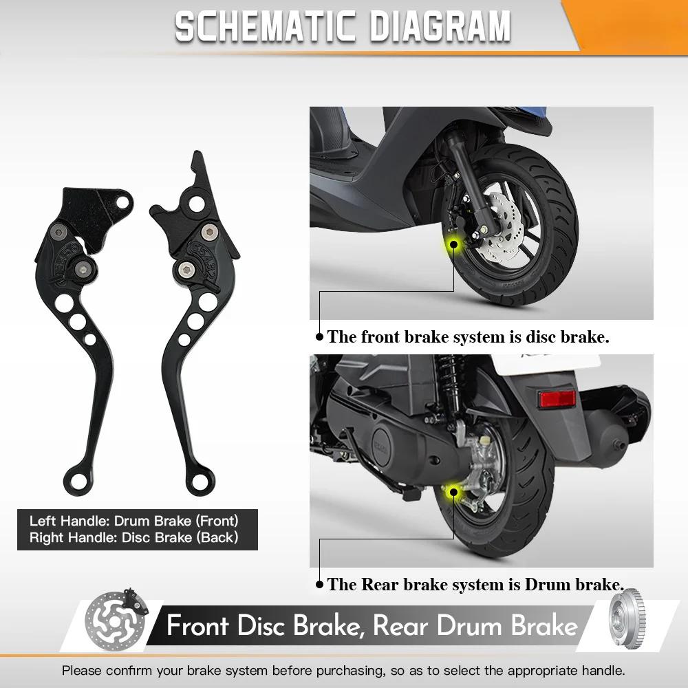 Leviers de frein universels pour moto, klaxon modifié, levier à main réglable, accessoires de moto,