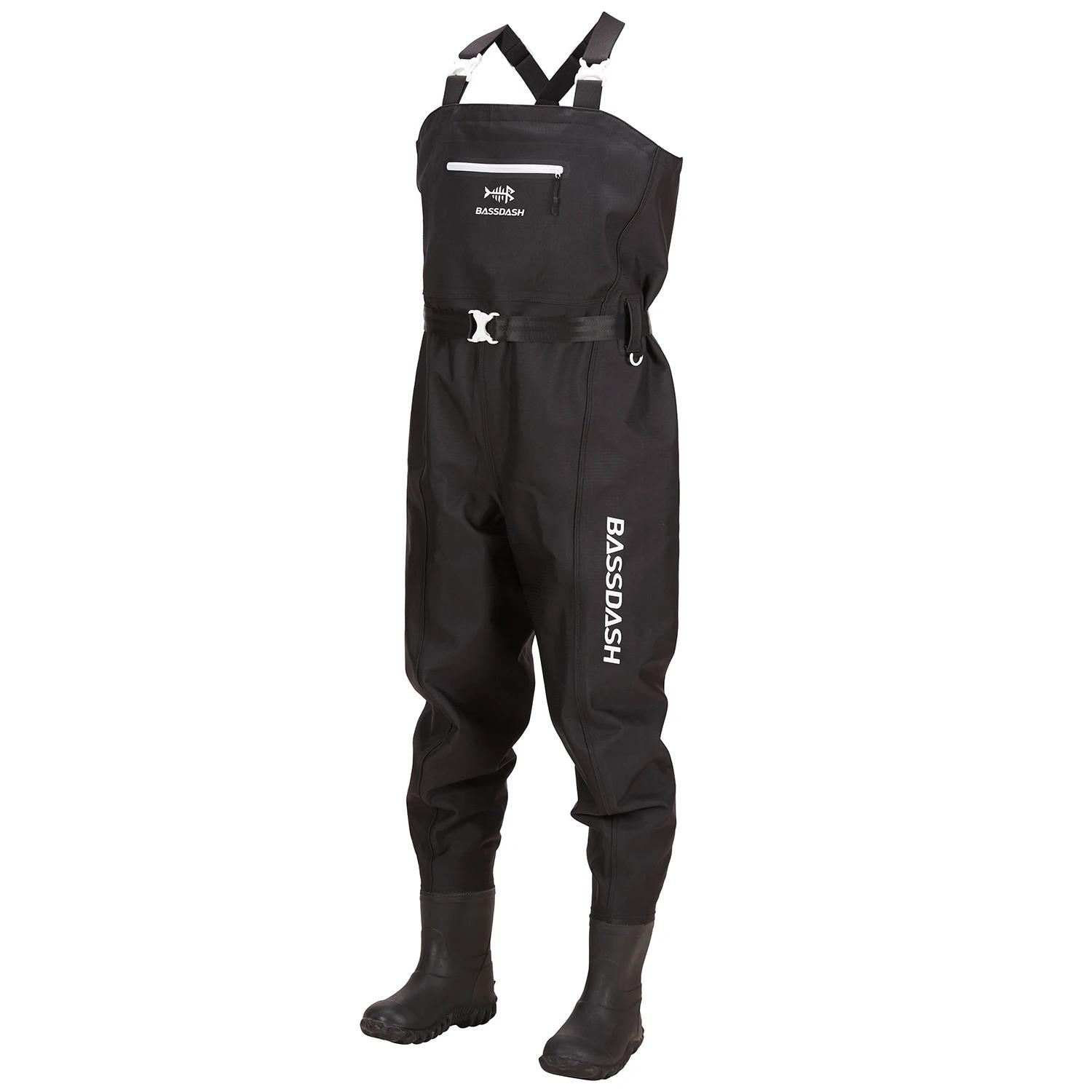 Bassdash – cuissardes de poitrine Ultra haute résistance pour hommes, en Nylon, Plaid noir, PVC, pêc