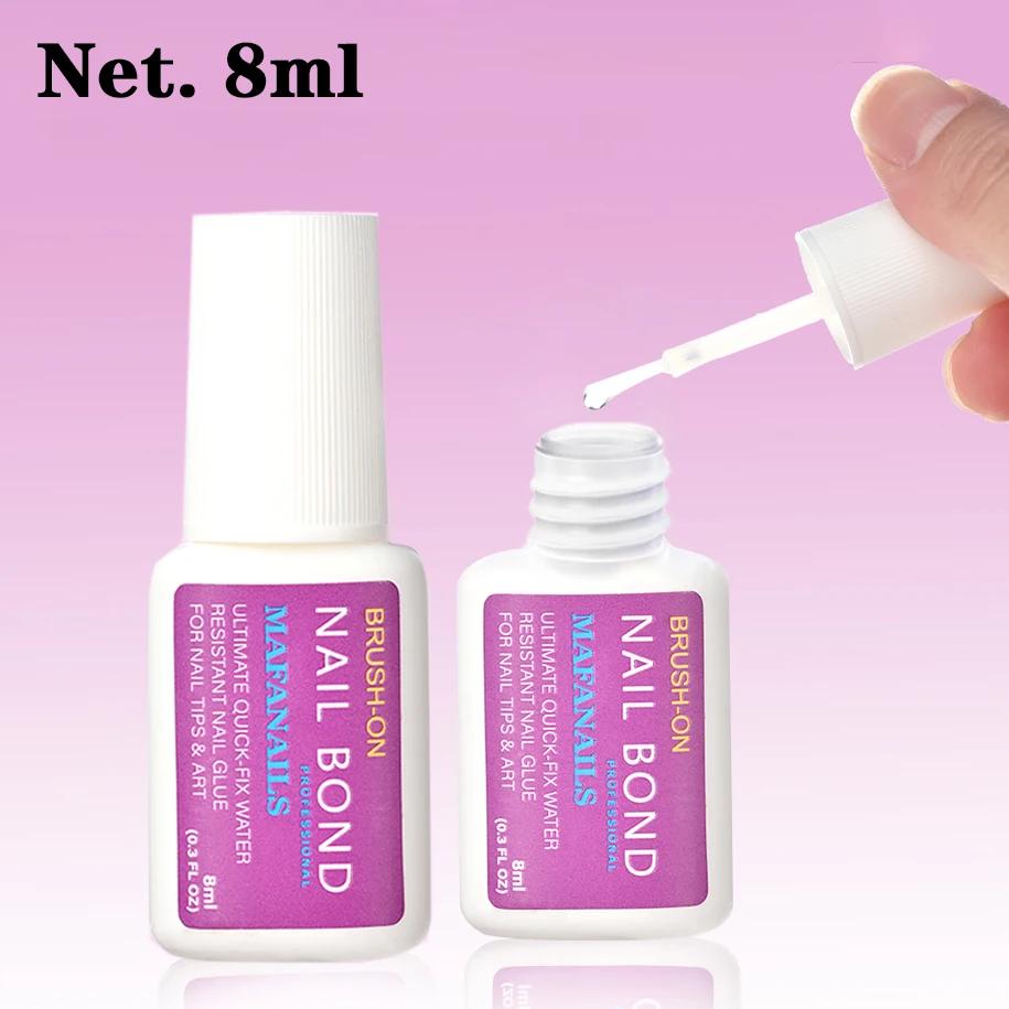 Colle à ongles à séchage rapide, 8ml, pour faux ongles, paillettes, acrylique, décoration de strass,