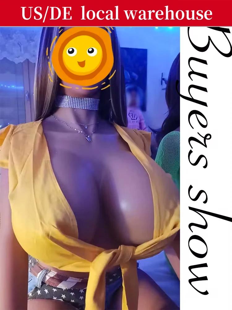 Eyung H Cup-Faux Seins en Silicone, Rehausseur de Seins pour Crossdresser Drag Queen, Sein Mâle à Fe