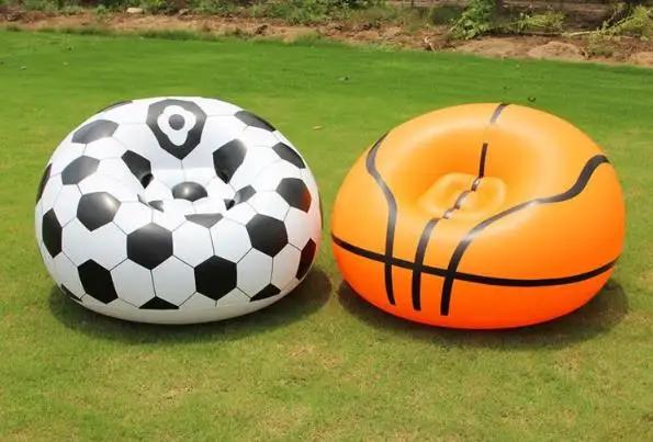 Canapé de Football gonflable, ballon de Football, chaise longue à Air, pouf de basket-ball, mobilier
