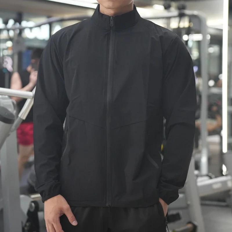 Nouveaux hommes Fitness veste de course printemps et automne vêtements d'extérieur de sport en vrac
