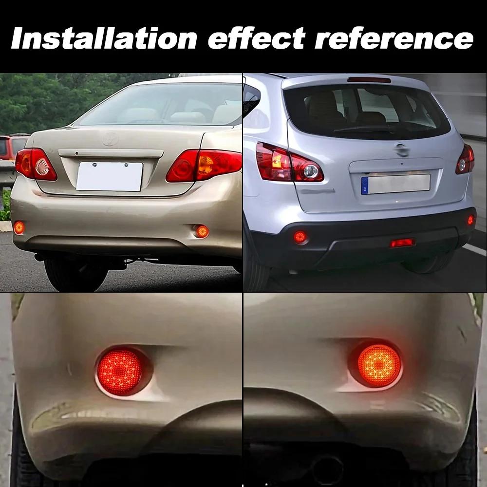 Réflecteurs de pare-chocs arrière LED, 2 pièces, phares antibrouillard Super lumineux pour Nissan Qa