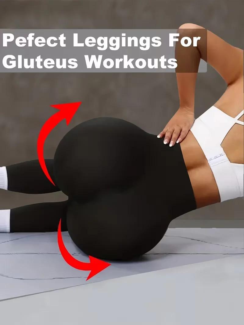 Leggings de sport pour femmes, taille haute, effet push-up, extensibles, idéaux pour la course à pie