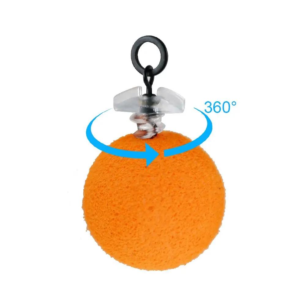 10 Pièces Vis d'appât en plastique avec Emerillons Roulant Pêche Carpe avec Anneau D-Rig Chod Rig A