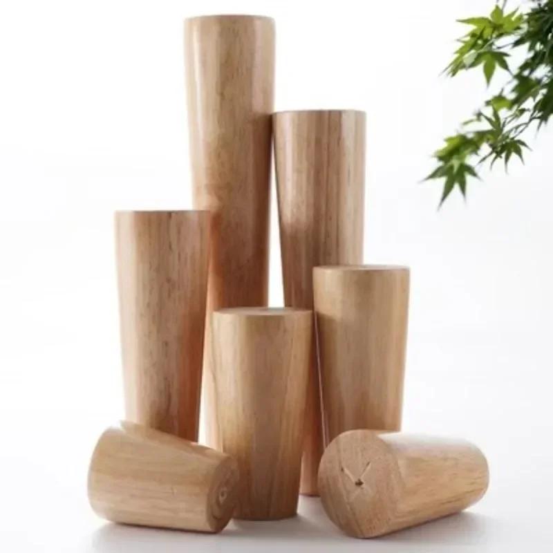 4 pièces pieds de meubles en bois pieds coniques tabouret canapé Table ordinateur bureau meubles jam