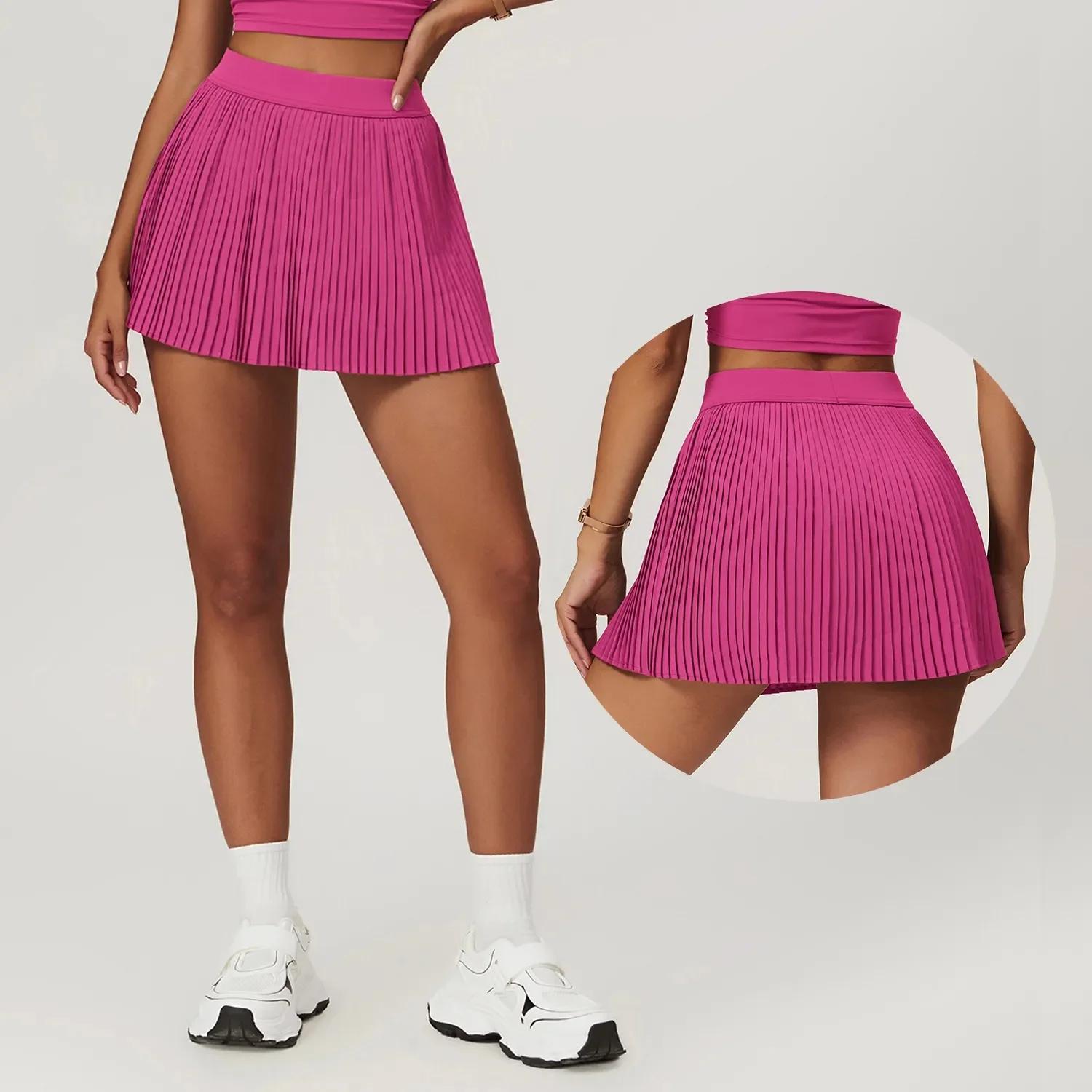 Jupe de golf et de tennis 2 en 1, combinaison de fitness plissée avec poche intérieure, style sexy p