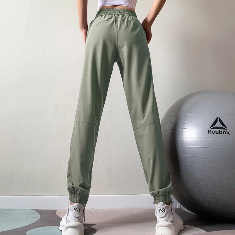 Pantalon de sport femme bande élastique - Séchage rapide pour cyclisme, course et yoga - Streetwear ample