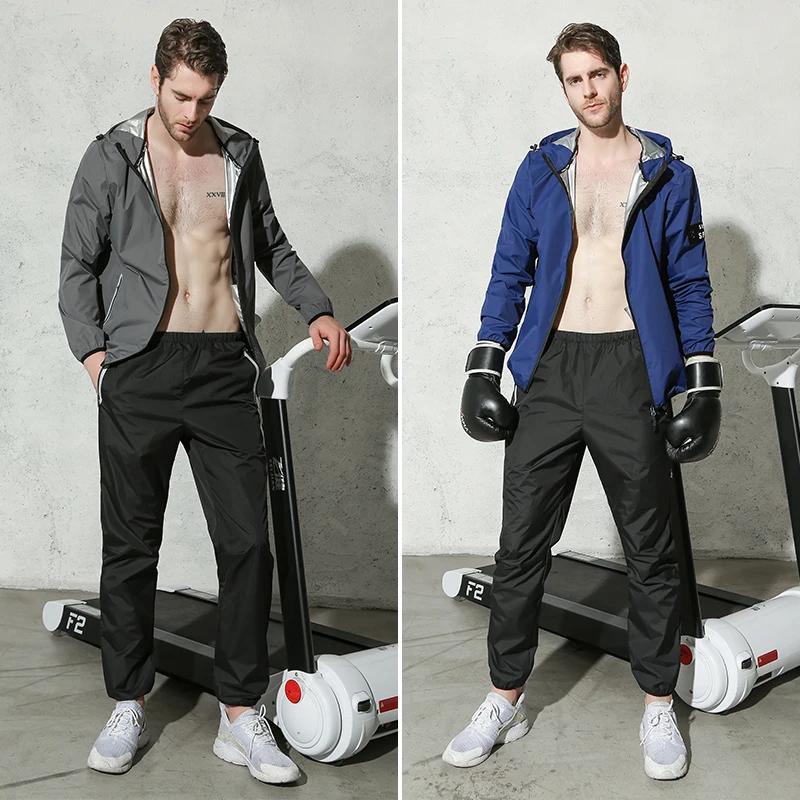 Combinaison de Sauna professionnelle pour hommes, ensemble de vêtements de gymnastique, entraînement